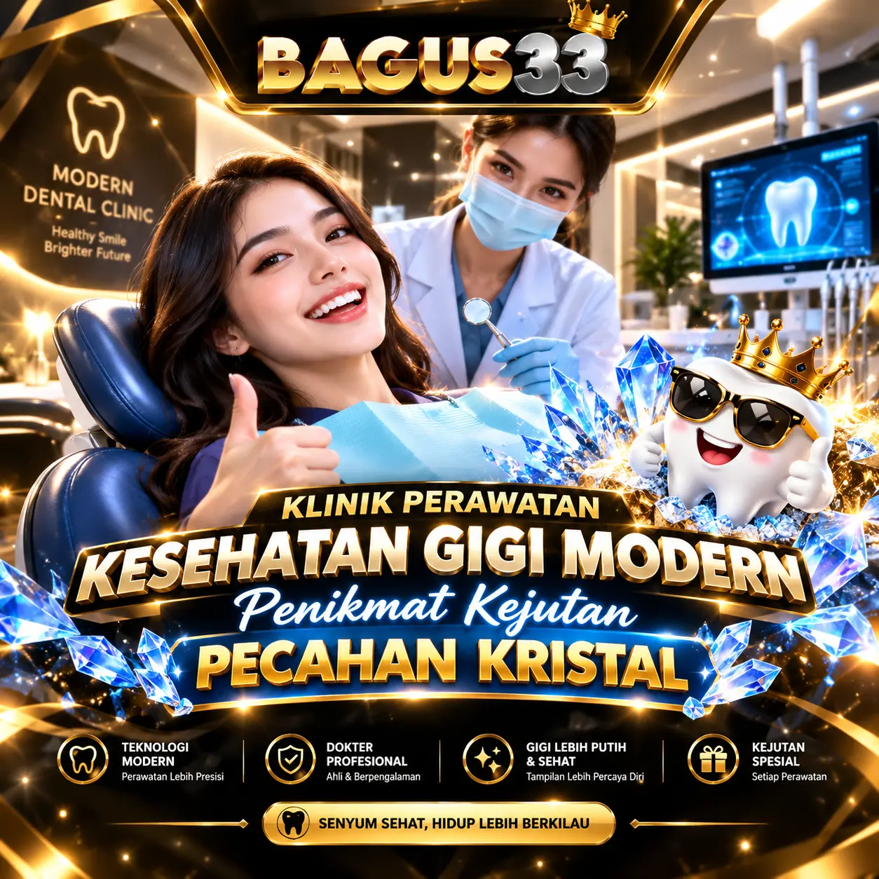 BAGUS33 >> Klinik Perawatan Kesehatan Gigi Modern Penikmat Kejutan Pecahan Kristal