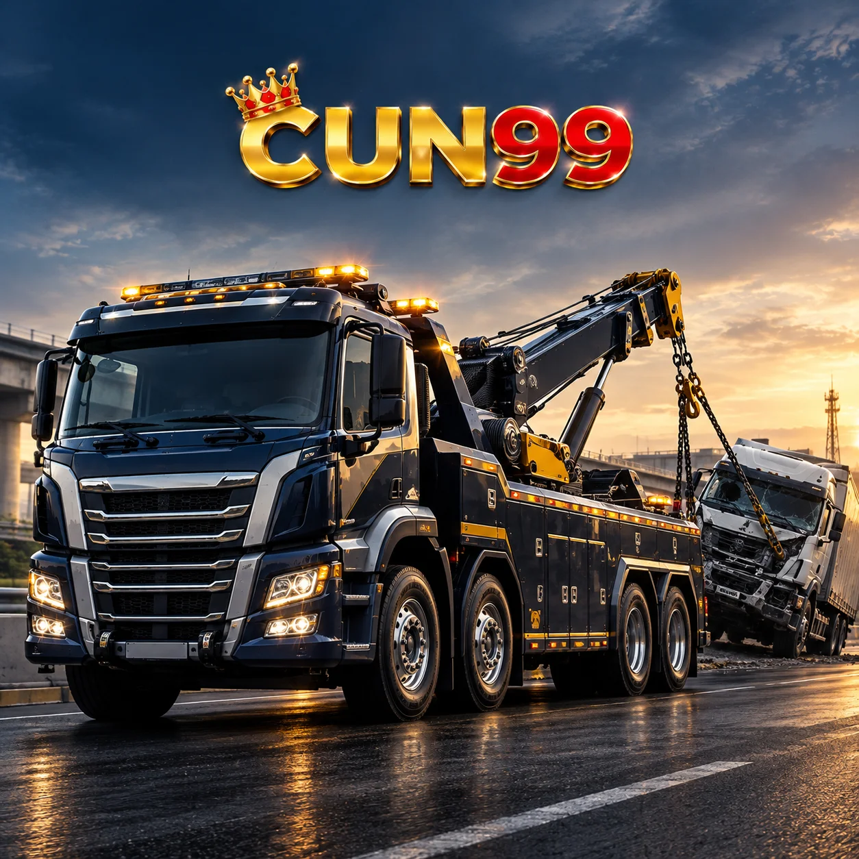 CUN99 x Rhomaag Towing ✦ Heavy-Duty Towing, Vehicle Recovery, dan Solusi Transportasi Kendaraan Profesional