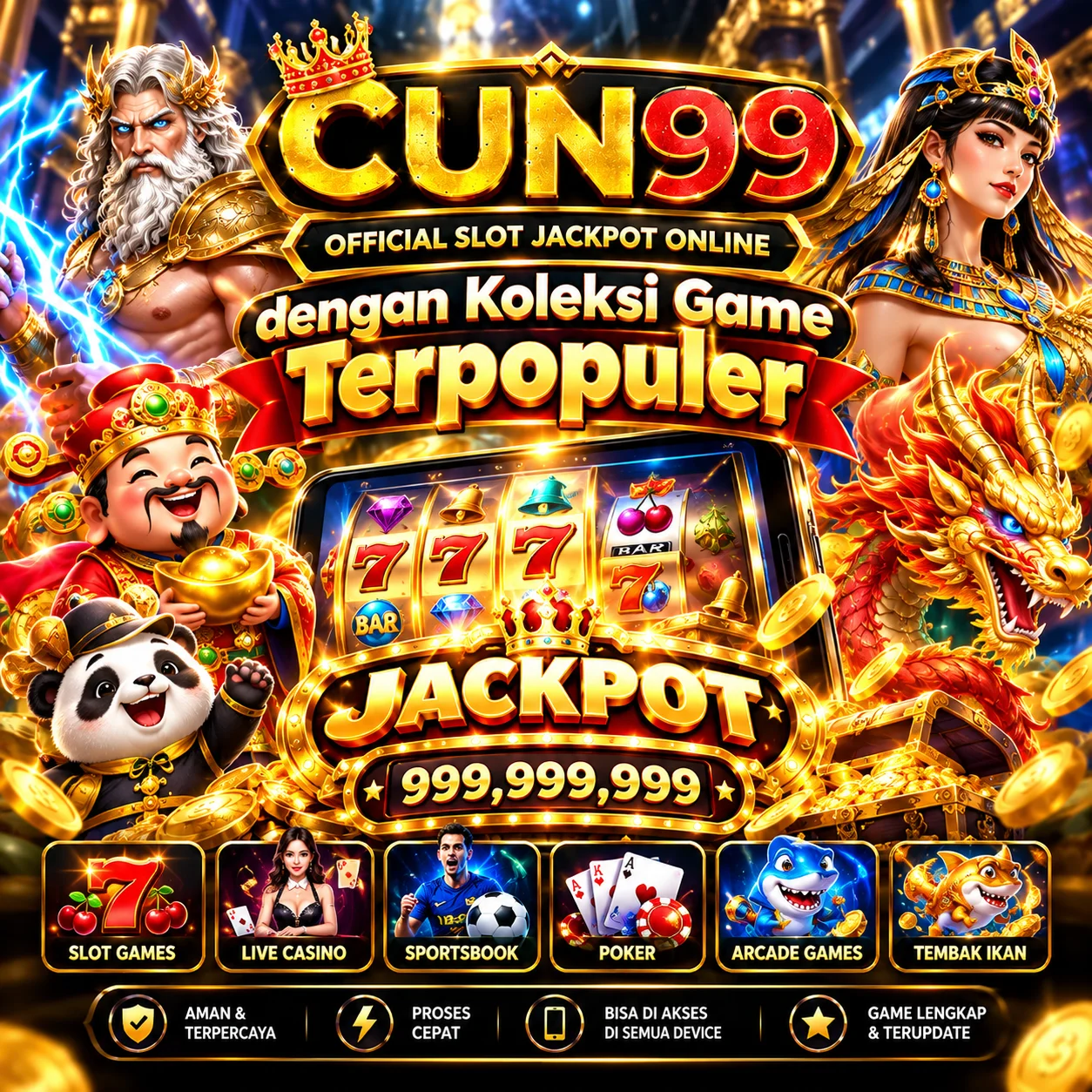 Cun99 | Official Slot Jackpot Online dengan Koleksi Game Terpopuler