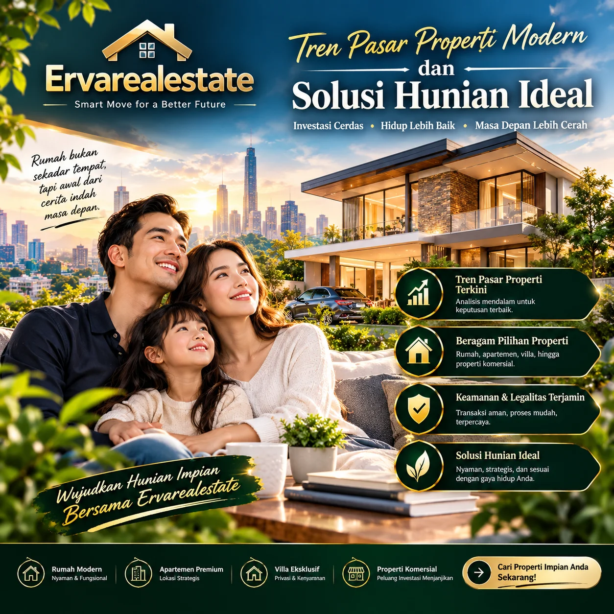 CUN99 » Ervarealestate Tren Pasar Properti Modern dan Solusi Hunian Ideal