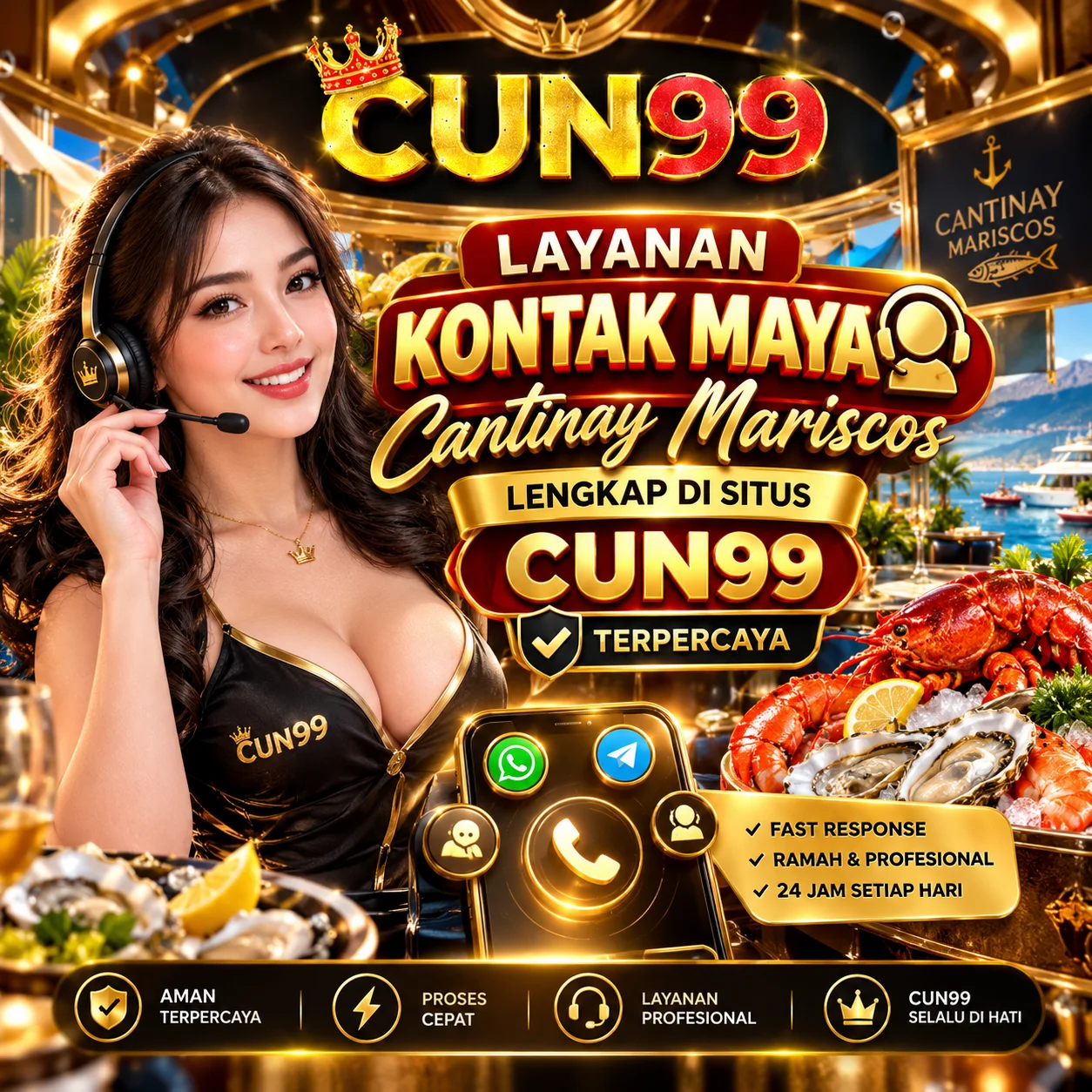 CUN99:  Layanan Reservasi Kontak Maya Cantinay Mariscos Lengkap di Situs CUN99 Terpercaya