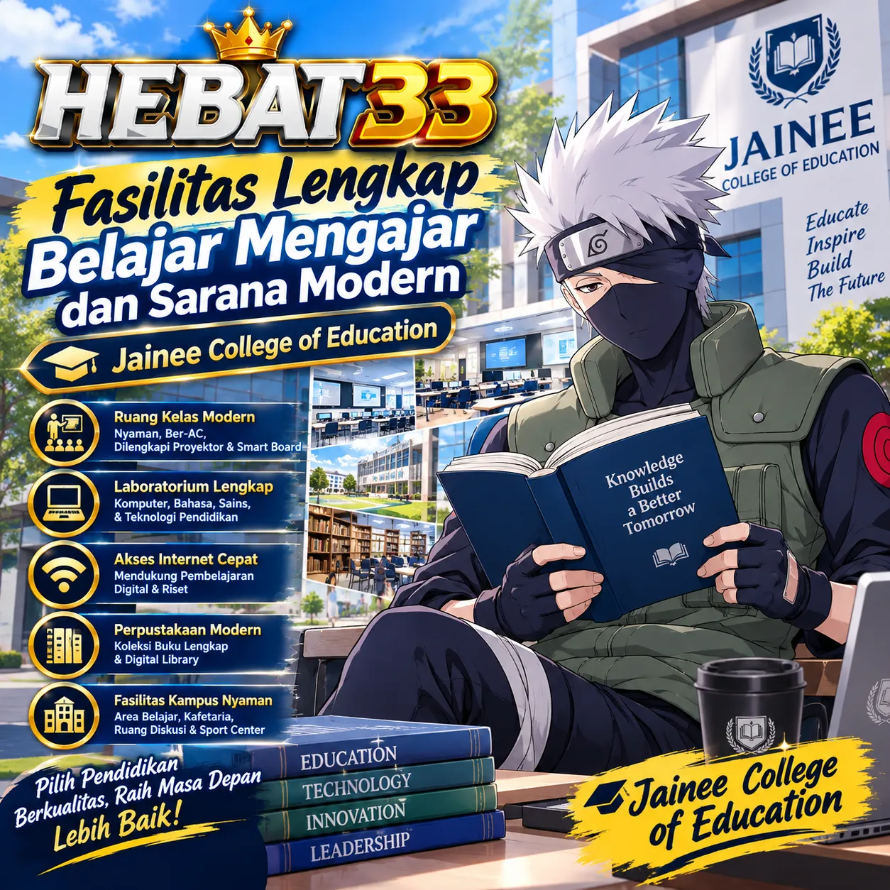 Hebat33: Fasilitas Lengkap Belajar Mengajar dan Sarana Modern Jainee College of Education