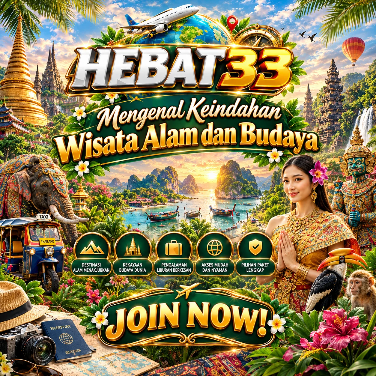 HEBAT33 | Mengenal Keindahan Wisata Alam dan Budaya dari Berbagai Negara