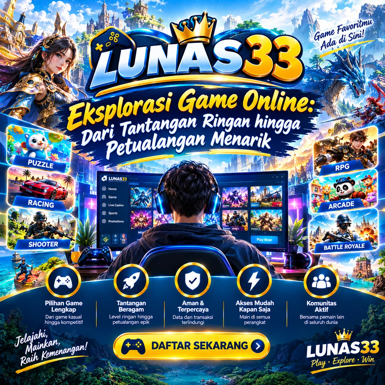 banner Lunas33 Patbennerforapplevalley – Eksplorasi Game Online: Dari Tantangan Ringan hingga Petualangan Menarik