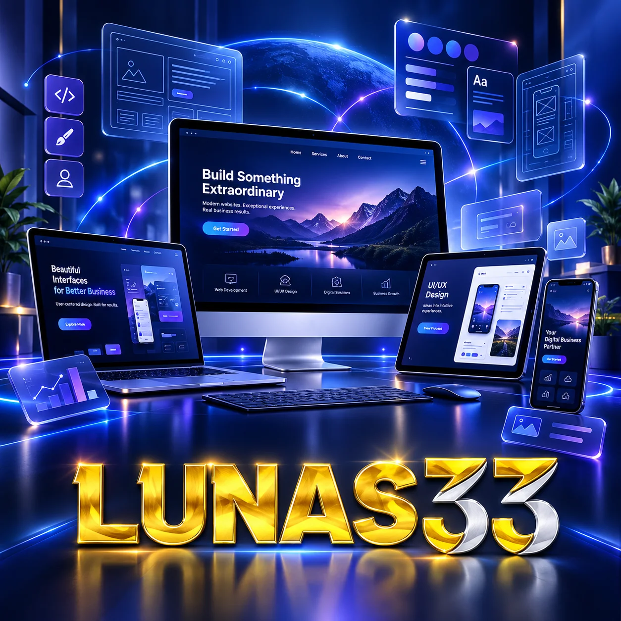 LUNAS33 ✦ Inovasi Website Modern, Desain UI/UX, dan Solusi Digital Bisnis